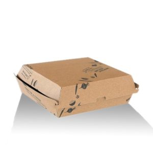 Dinner Box / / White Corrugated / Plain 150pc/ctn