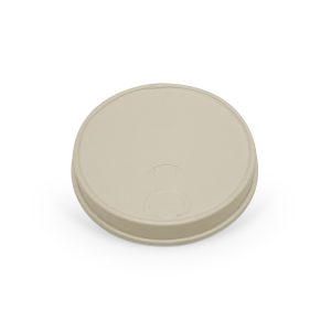 BioPBS Coated Bamboo Paper FLAT LID/X slot 90mm 1000pc/ctn