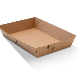 White corrugated tray / x-large 100pc/ctn