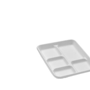 Sugarcane Platter/5 Compartments 500pc/ctn