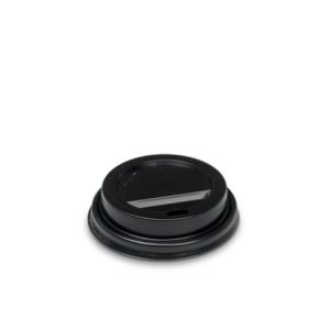 Plastic Lid- 4 oz Hot&Cold /Black 1000pc/ctn