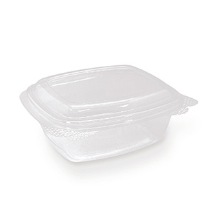 PET Hinged Rectangle container 8oz 300pc/ctn