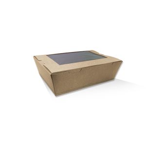 Lunch Box with PLA Window Large 200pc/ctn