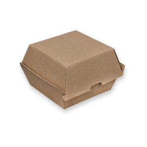 Burger Box/Brown Corrugated Plain/Brown 250pc/ctn