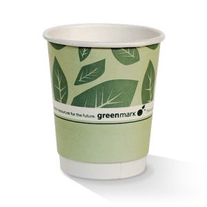 *8 OZ PLA Coated DW Cup/Brown Print 90mm 500pc/ctn