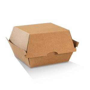 Burger Box/Brown Corrugated Plain/Brown 250pc/ctn
