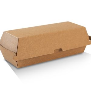 Hot Dog Box/Brown Corrugated Plain/Brown 200pc/ctn