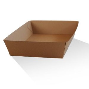 Tray X-Large/Brown Corrugated Plain/Brown 100pc/ctn
