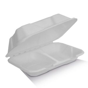 Sugarcane Clamshell/2 Compartments 250pc/ctn