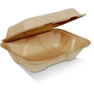 Bamboo Clamshell 9 x 6 x 3" 200pc/ctn