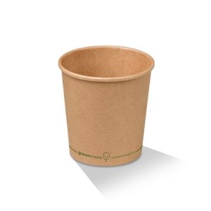 PLA coated brown bowl 16oz/500ml