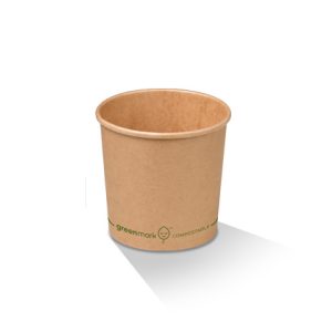 PLA coated brown bowl 4oz/130ml