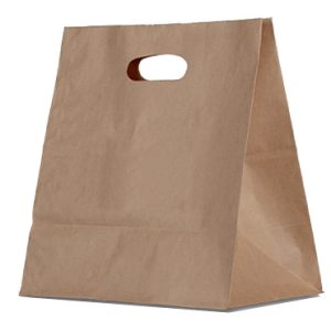 Brown Kraft bag/die cut handle 500pc/ctn
